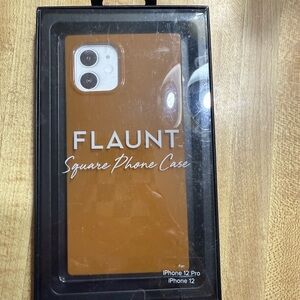 Flaunt Square Phone Case for iPhone 12 Pro/12 - Brown